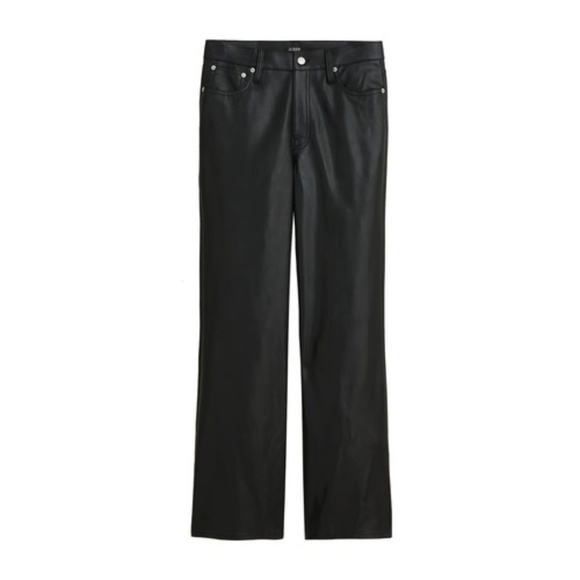 J.Crew | NWT | Faux Leather Pants | Black | 28 - Picture 1 of 8